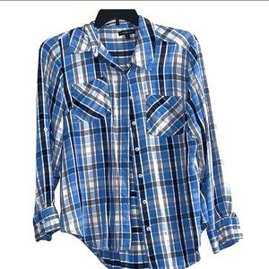 Lane Bryant button down women’s flannel shirt.